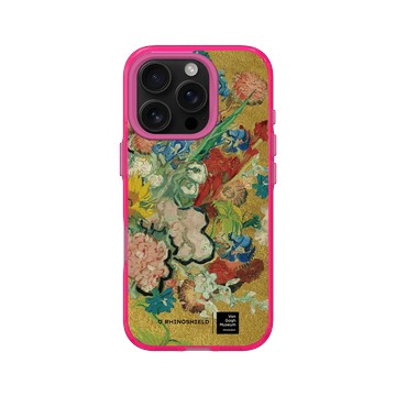 iPhone 16 Pro Clear 粉漾桃 - Van Gogh Museum - Vincent 的花朵-50週年紀念款