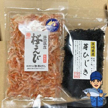 乾燥桜えび30g、乾燥ひじき50g お届け方法「メール便」選択すると送料無料｜ネコポス便