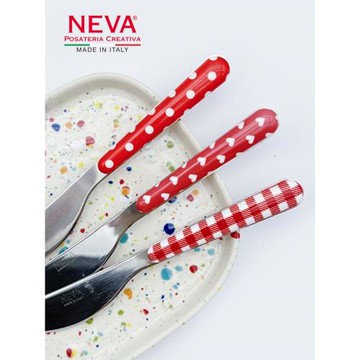 意大利NEVA原裝進口西餐餐具套裝304不銹鋼勺叉節日專用輕奢高級