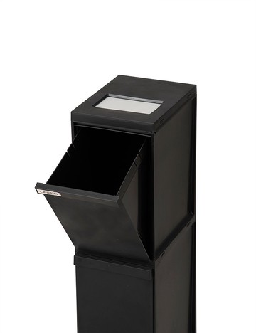 日本TONBO UNEED系列雙層抽屜式分類垃圾桶20L