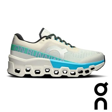 【瑞士 ON】女Cloudmonster 2運動健行鞋『冰塊白/地平線藍』3WE1011 戶外 露營 登山 健行 休閒 時尚 運動 健行鞋