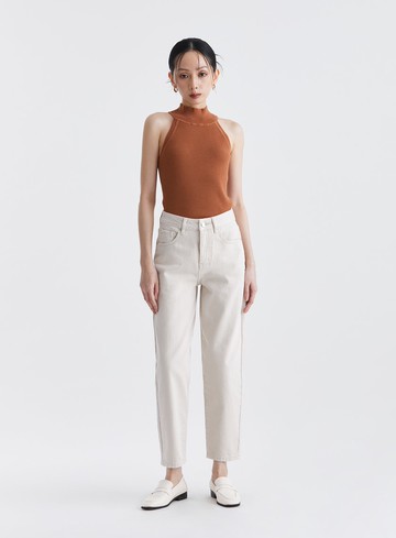 挺版棉質錐形男友牛仔褲