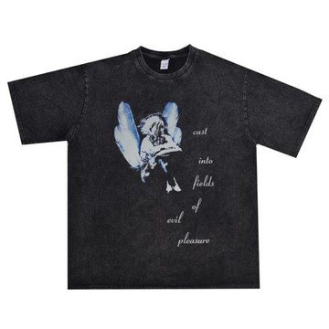 丹麥旋律黑金屬搖滾Illnath樂隊水洗做舊T恤短袖寬松純棉男女同款