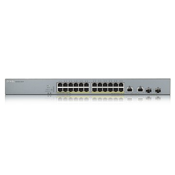 Zyxel GS1350-26HP 24埠GbE管理型PoE 網路交換器100/1000 Mbps 昌運監視器