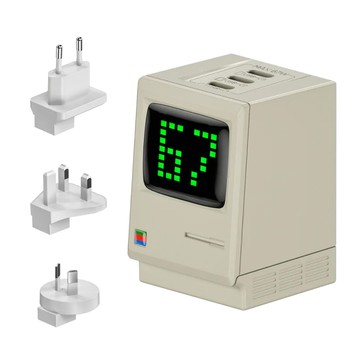 其他攝影周邊 SHARGE 閃極 Retro 67 復古電腦充電頭 + 轉接頭一組 公司貨