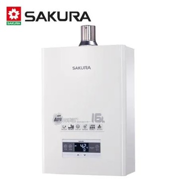 (贈6%購物金~6/11)【SAKURA 櫻花】16L四季溫智慧水量強排熱水器DH-1670/DH1670F 送全省安裝