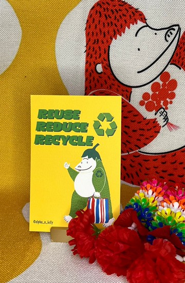 香港原創alpha and Billy Earth大地猩猩明信片