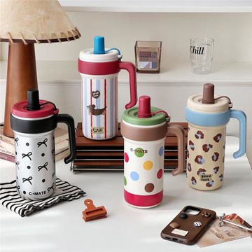 2025新款大容量冰霸杯男女高顏值吸管杯316不銹鋼雙層真空保溫杯