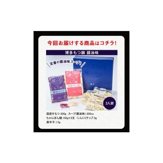 ふるさと納税 福岡県 小竹町 博多もつ鍋（醤油味）3人前セット 送料無料 ギフト《30日以内に順次出荷(土日祝除く)》もつ ちゃんぽん 贈り物 プレゼント 株式会…