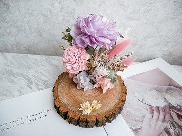 乾燥花名片座【淡香】開幕禮/賀升遷/個性化名片座/客製化