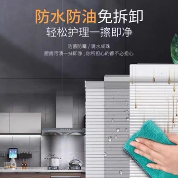 【台灣公司 可打統編】L型防窺PVC百葉窗簾免打孔衛生間窗戶遮光卷拉簾【支持定制】 m7182