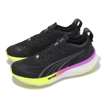 Puma 慢跑鞋 ForeverRun Nitro 2 男鞋 黑 紫 氮氣中底 緩衝 運動鞋 31010904