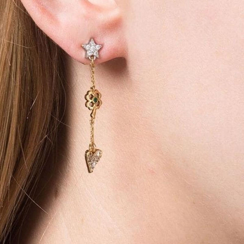 ケイトスペード ピアス Kate Spade Wishes Mixed Charm Drop Earrings