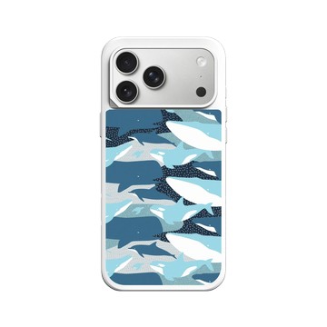 iPhone 17 Pro Max SolidX 白 - 花生騷 WasangShow - 鯨魚迷彩