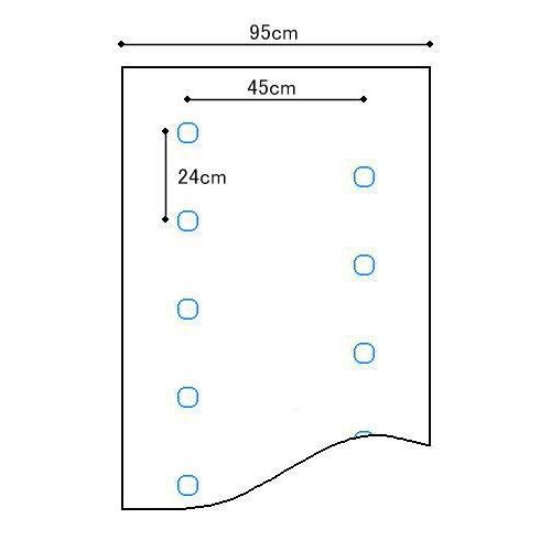 黒ホールマルチ　厚さ0.02mm×幅95cm×長さ200m×孔60mm　規格9224