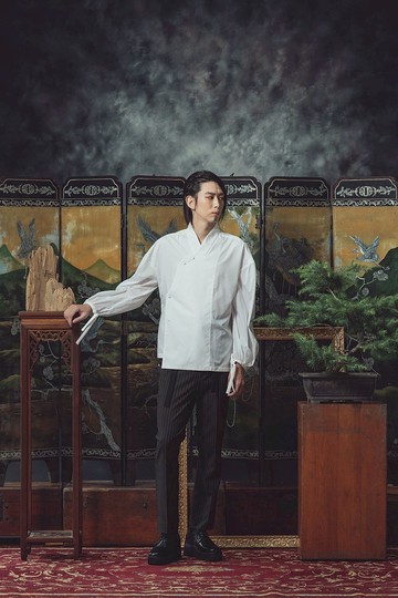 和服領白襯衫(201T03)