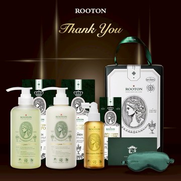 快速出貨【ROOTON】感謝有你！甦活植萃洗髮精 500ml+甦活植萃護髮素 500ml+甦活植萃髮根噴霧 150ml+眼罩禮盒+植萃手提禮盒(閨密閨蜜友誼友情心意禮物)