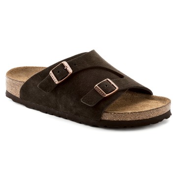 BIRKENSTOCK 勃肯/Zurich／反毛皮／軟墊 / 摩卡色