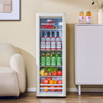 【復古節能】冰吧 冰箱 小冰箱 迷你冰箱 宿舍冰箱 租房冰箱 辦公室冰箱 家用冷藏櫃 一級能效 靜音低耗 租房宿舍辦公室優選