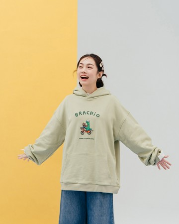 JOGUMAN 騎腳踏車連帽上衣 兩色售