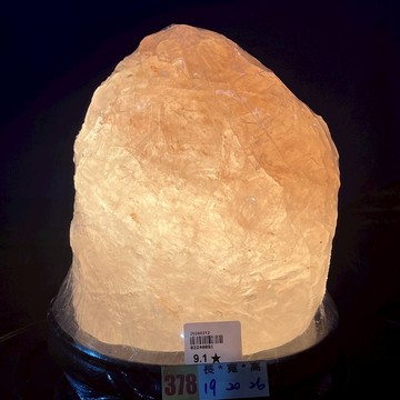 【臻藏館】NO.378【億年結晶晶化鹽燈9.1kg】晶亮透  晶瑩剔透平衡能量 散發出晶亮透澈的光芒 喜馬拉雅山天然岩鹽