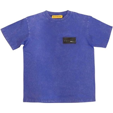 BORNRICH BR0062 LEATHER LABEL TEE 皮標 短T (水洗紫色)