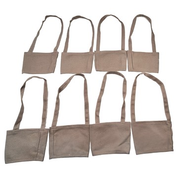 帆布飲料環保杯套 19g  鯊魚灰  1組