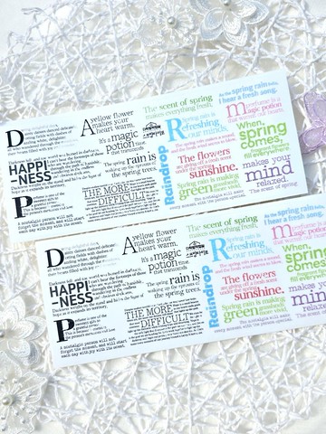 ：春日印記：霧面透明貼紙