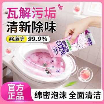 桃園出貨✨【兔力】馬桶泡泡粉廁所馬桶清潔劑強力除垢去黃留香潔廁靈清香型正品