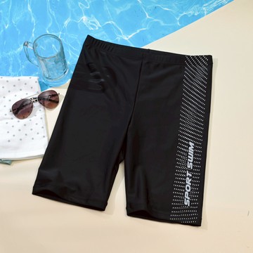 TK510-超彈及膝泳褲-黑
