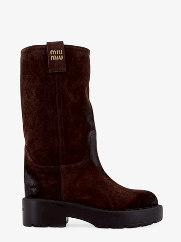 Suede boots - MIU MIU - gender_Woman