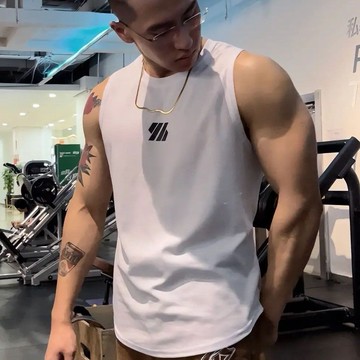 美式透氣夏季男士健身背心無袖運動背心弔嘎男速幹上衣運背心男生  男內衣  內搭背心 運動背心