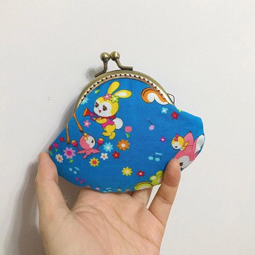 昭和風復古兔仔可愛口金散銀包/散紙包