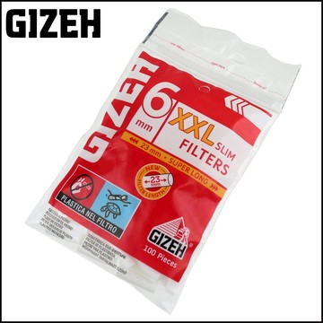 ☆福星屋☆【GIZEH】德國進口手捲煙用6mm-XXL Slim 加長型濾嘴-100粒裝