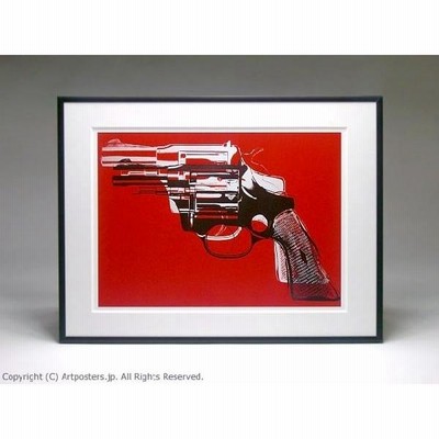 アンディ ウォーホル「ガン(レッド)Guns,c 1981-82」展示用