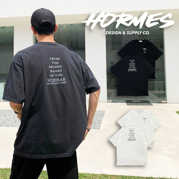 [HORMES](00620)小天使LOGO 英文 涅槃 天使 ICON 樂團 百搭 寬鬆 情侶款