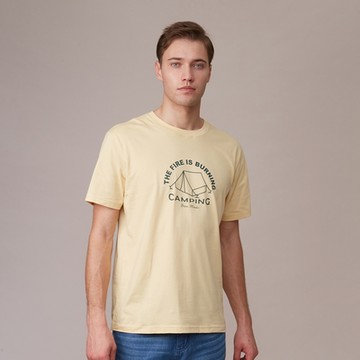 GIORDANO 男裝Outdoor系列印花上衣 - 20 海霧色