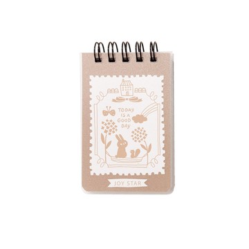 INS風 PP方眼線圈筆記本 168K-咖 墊腳石購物網