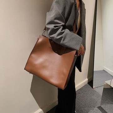 大容量托特包大方包女 新款簡約復古手提單肩包托特包大包包女大容量通勤公文包托特包