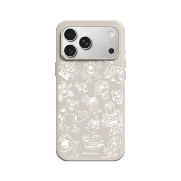 iPhone 17 Pro Max SolidX 貝殼灰 - 迪士尼-皮克斯 PIXAR - 皮克斯系列 - 角色線條風格