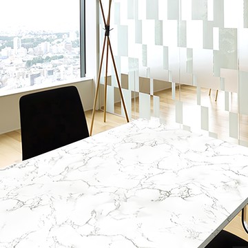 iINDOORS 大理石自黏防水壁紙 免刷膠設計 防水防潮易清潔  300 x 60cm  霧面淺灰石