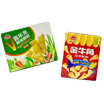(低消$150出貨） 喜年來 蔬菜餅乾50g /金牛角35g