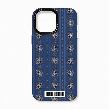iPhone 16 Pro Max 殼 TRON IPhone 16 Pro Max 幾何復古花磚E款  載具 太空殼 透黑款 手機殼