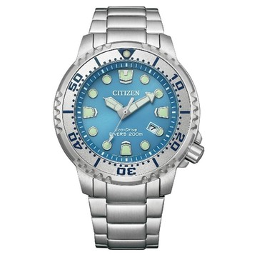 CITIZEN 星辰 PROMASTER BN0165-55L 冰川藍JIS1型抗磁光動能潛水腕表 44mm