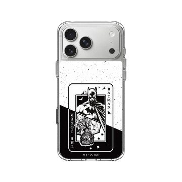 iPhone 17 Pro Max Clear Case（相機按鈕） 透明 - Batman 蝙蝠俠 - 撲克牌