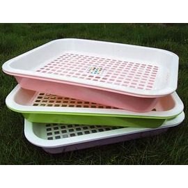 【種植盤-3427】雙層芽菜盤 陽臺種菜 小麥草種植盤 無土栽培 家庭菜園 （種植盤+接水盤為一套）-3套-5101001