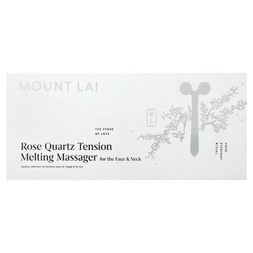 Mount Lai, 薔薇石英張力緩解按摩器，1 個面部滾輪