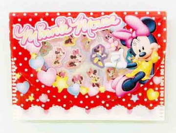 【震撼精品百貨】Micky Mouse 米奇/米妮  卡片夾-米妮紅*88016 震撼日式精品百貨