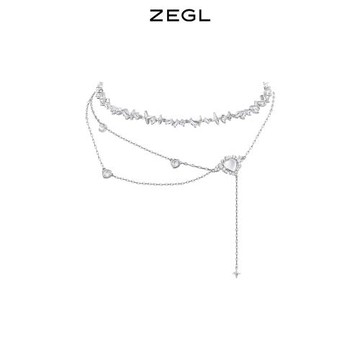 ZEGL設計師月光傾城系列四芒星項鏈女2025年新款潮頸鏈甜酷鎖骨鏈