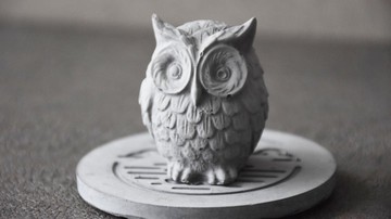 菱炭造型擴香石-貓頭鷹